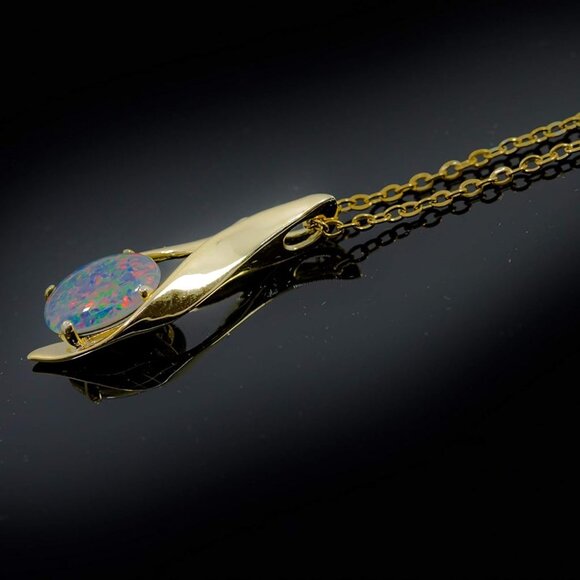 Australian Black Opal Triplet OR Solid Australian White Opal - Fire Opal - 11x8 - Picture 4 of 6